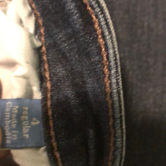 Vera Wang skinny blue dark jeans with pockets front and back - Picture 4 of 6